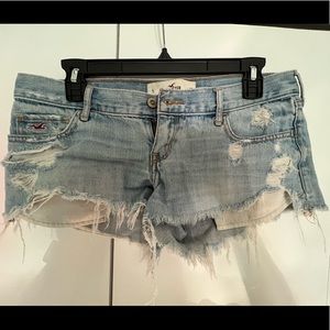 Low Rise Hollister Jean Shorts
